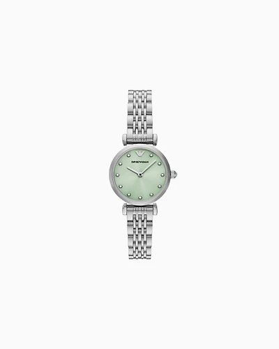 Emporio Armani -  Two-Hand Stainless Steel Watch, Woman, Multicoloured, Size: TU