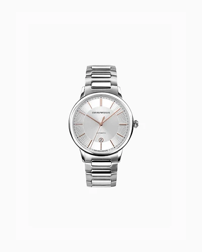 Emporio Armani - Swiss Made Automatic Stainless Steel Watch, Man, Multicoloured, Size: TU