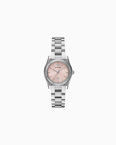Emporio Armani -  Three-Hand Date Stainless Steel Watch, Woman, Multicoloured, Size: TU