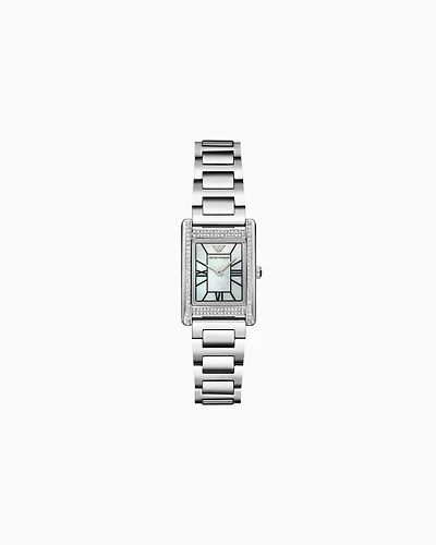 Emporio Armani -  Two-Hand Stainless Steel Watch, Woman, Multicoloured, Size: TU