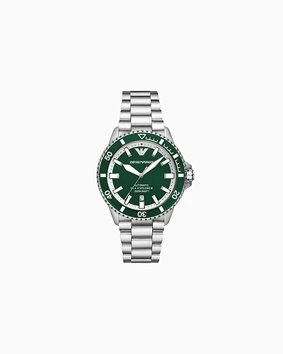Emporio Armani -  Sea Explorer Automatic Stainless Steel Watch, Man, Multicoloured, Size: TU