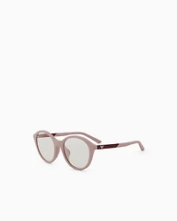 Emporio Armani - Boy’s round sunglasses, Unisex Junior, Red, Size: 48L
