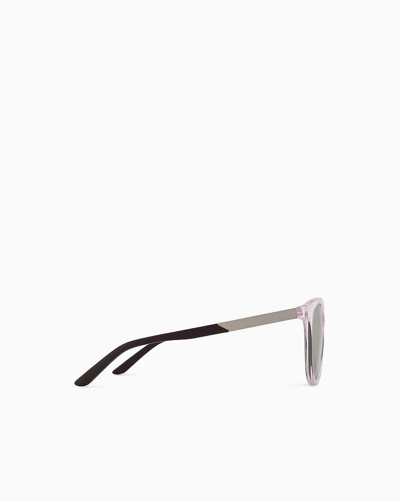 Emporio Armani - Girl’s cat-eye sunglasses, Girl, Silver, Size: 49L