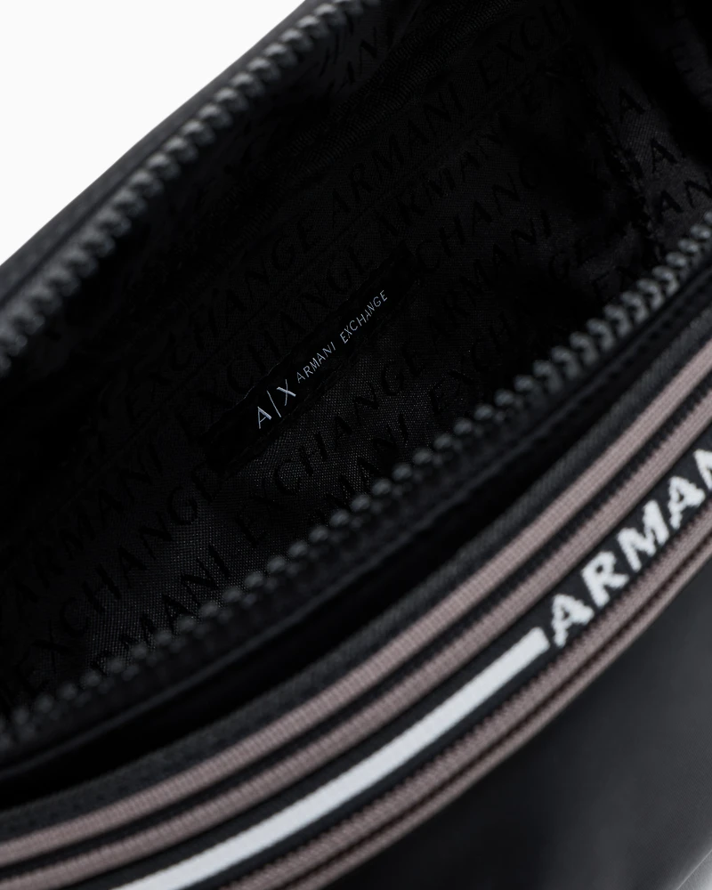 Logo stripe pouch