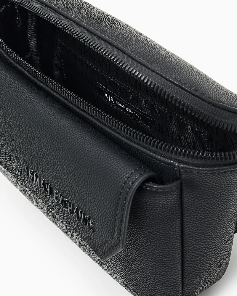 Hammered effect bum bag