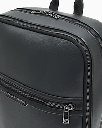 Square backpack with logo