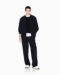 Striped viscose blend sweater