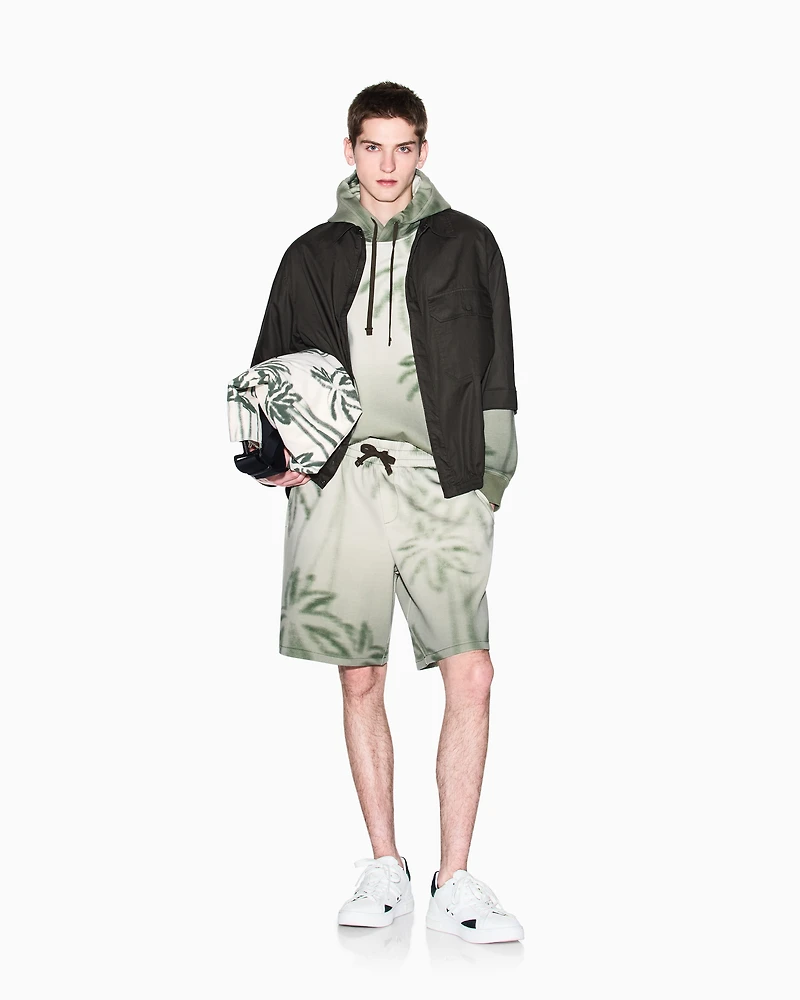 Palm tree pattern hoodie