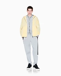 Full zip sweatshirt with contrasting stripes