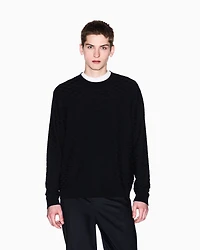 Striped viscose blend sweater