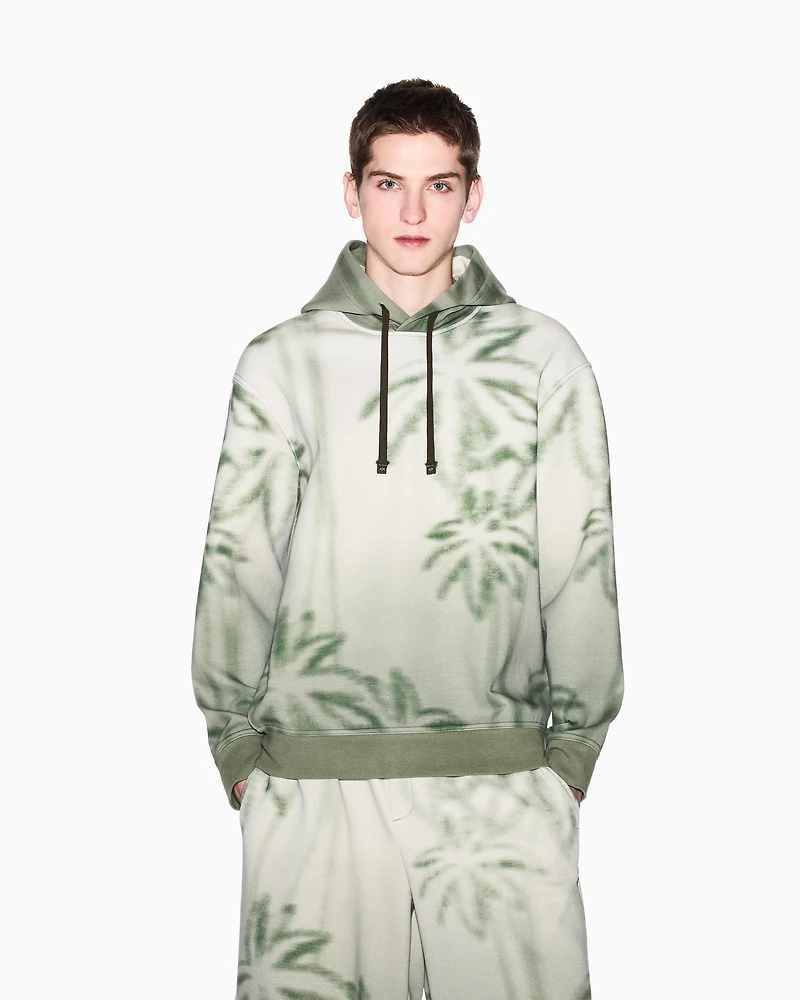 Palm tree pattern hoodie