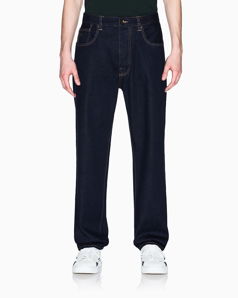 J82 loose tapered jeans cotton denim