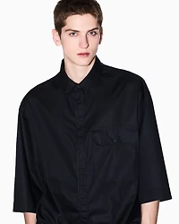 Loose fit shirt ripstop cotton