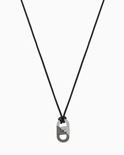 Emporio Armani -  Two-Tone Stainless Steel Pendant Necklace, Man, Multicoloured, Size: TU