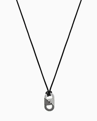 Emporio Armani -  Two-Tone Stainless Steel Pendant Necklace, Man, Multicoloured, Size: TU