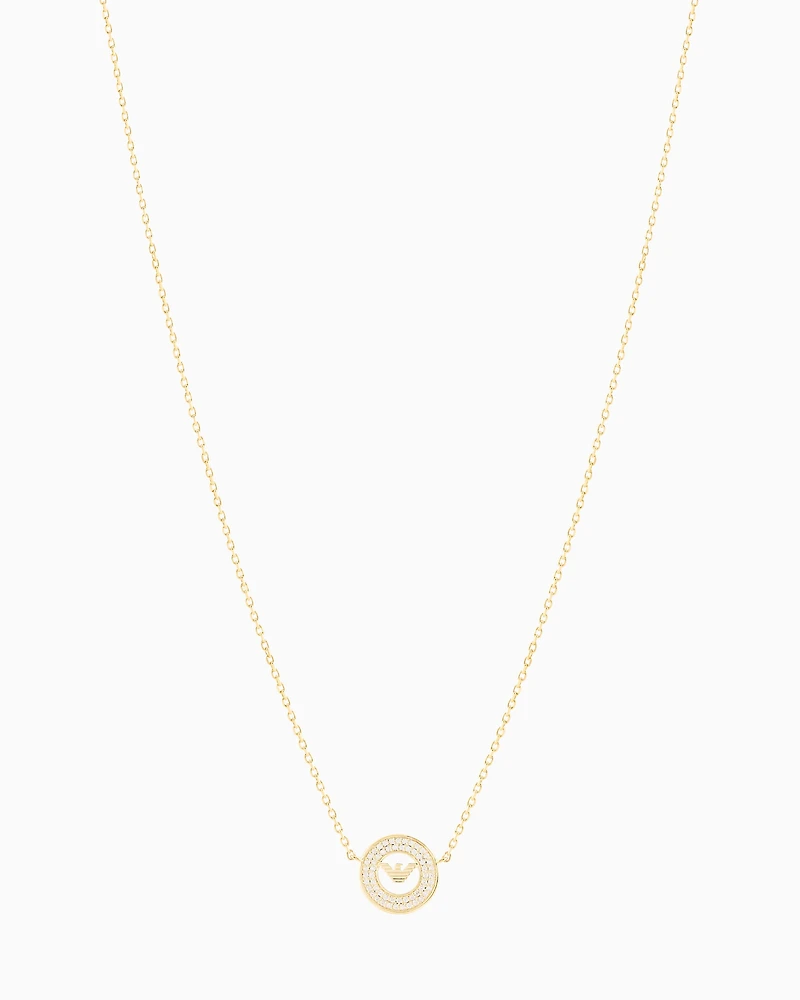 Emporio Armani -  Gold-Tone Sterling Silver Station Necklace, Woman, Multicoloured, Size: TU