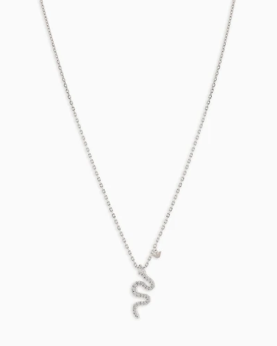 Emporio Armani -  Sterling Silver Pendant Necklace, Woman, Multicoloured, Size: TU