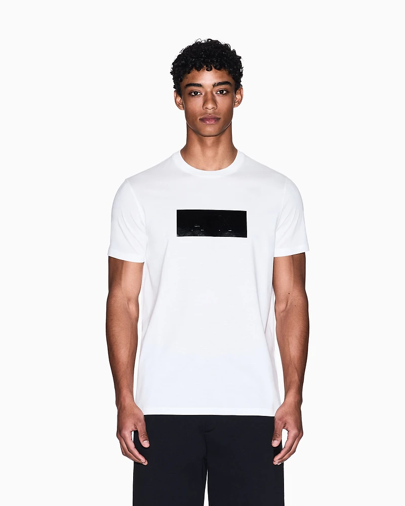 Regular fit t-shirt with vinyl logo print