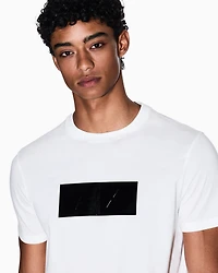 Regular fit t-shirt with vinyl logo print