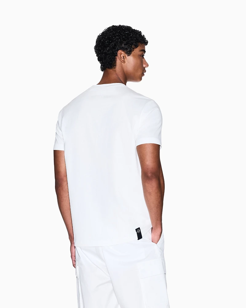 Regular fit T-shirt with round logo