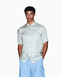 Patterned short-sleeved shirt