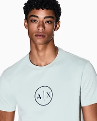 Regular fit T-shirt with round logo