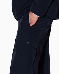 Stretch nylon cargo trousers