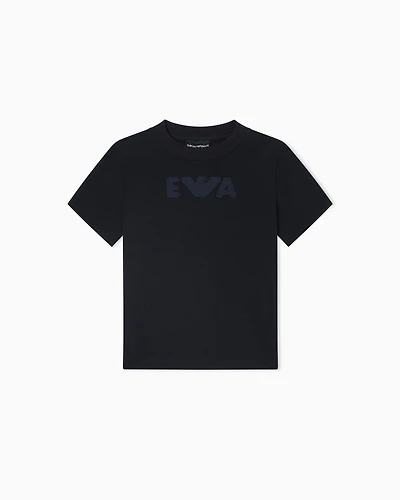 Emporio Armani - Comfort-fit jersey T-Shirt, Boy, Navy Blue, Size: