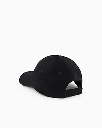 Emporio Armani - Wool cloth baseball cap with logo embroidery, Boy, Navy Blue, Size: