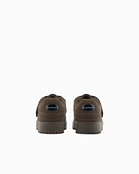 Emporio Armani - Fabric sneakers with laces and Velcro, Man, Green, Size: