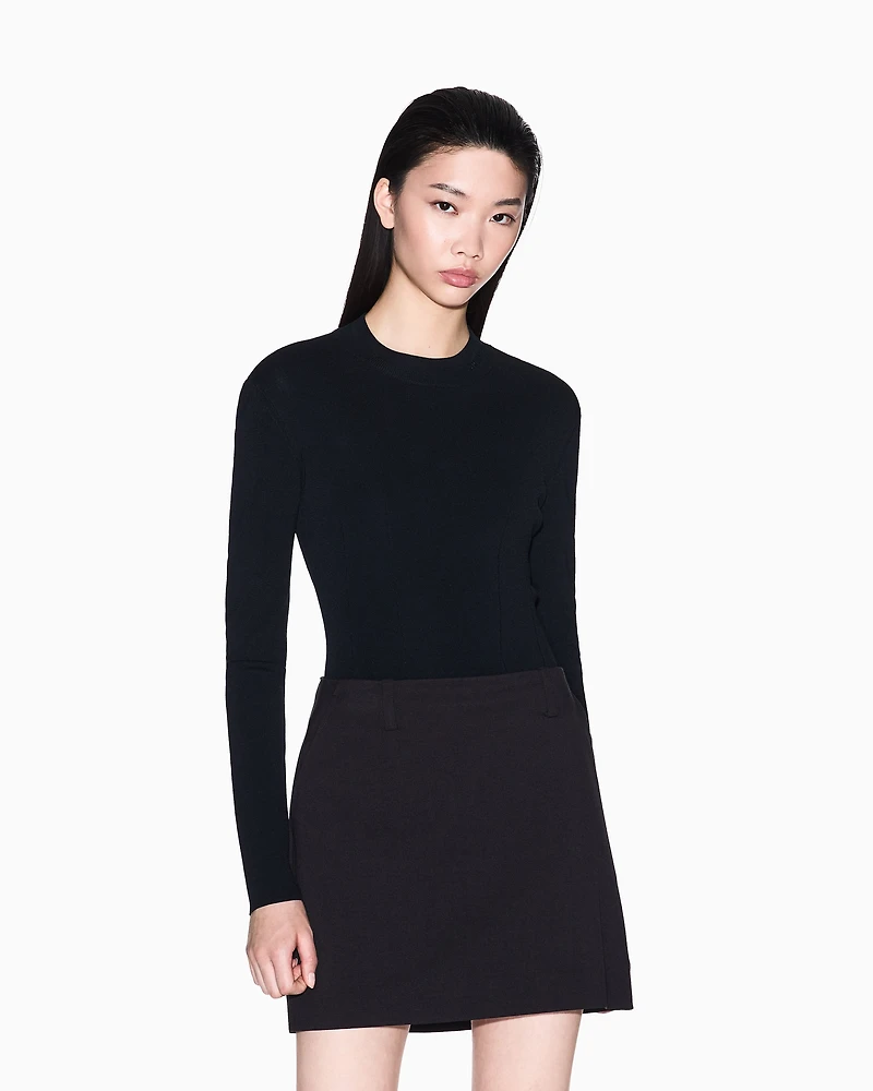 Flared mini skirt