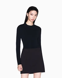 Flared mini skirt