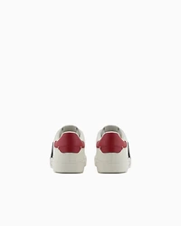 Emporio Armani - Valentine’s Day capsule collection leather sneakers, Woman, White, Size: