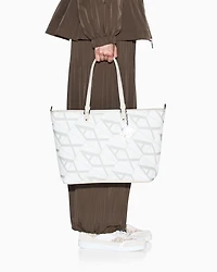 Shopper bag with allover logo