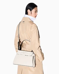 Handbag with small large logo