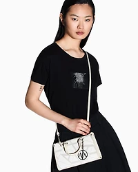 Handbag with maxi allover logo