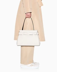 Handbag with small large logo