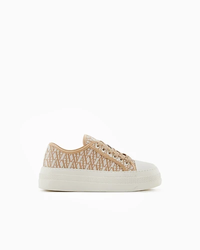 Sneakers with allover logo