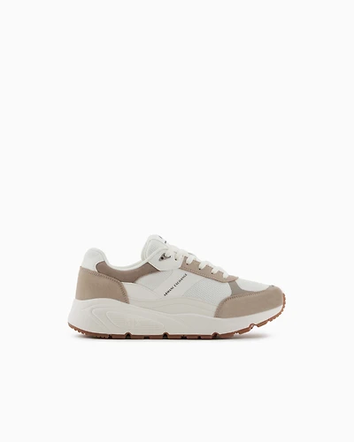Oversized sneakers with contrasting inserts
