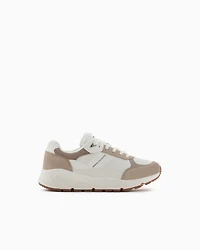 Oversized sneakers with contrasting inserts