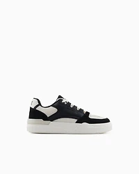 Oversized sneakers with contrasting inserts