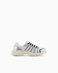 Sneakers with metallic inserts