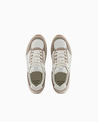 Oversized sneakers with contrasting inserts