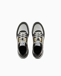 Sneakers with high sole and logo