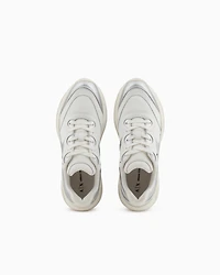 Sneakers with metallic inserts