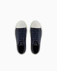 Canvas platform sneakers