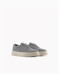 Leather lace-ups with high sole