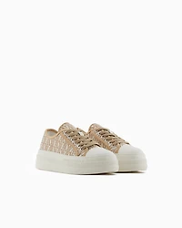 Sneakers with allover logo