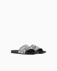 Slippers with logo band