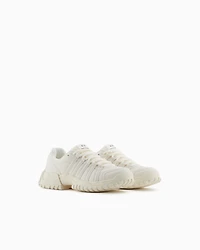 Sneakers with stitching